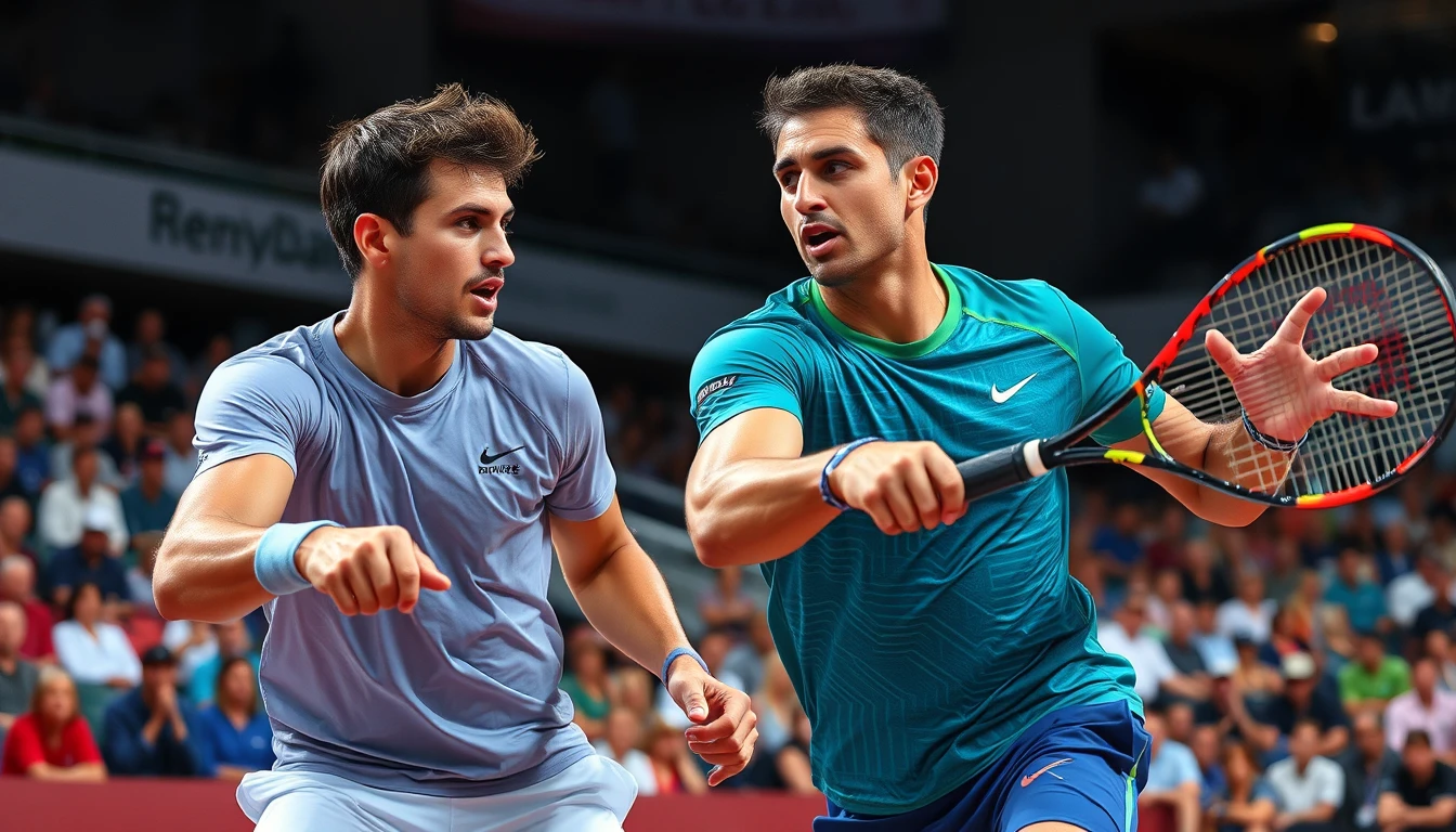 Orlando Luz e Rafael Matos na semifinal do Masters de Montre