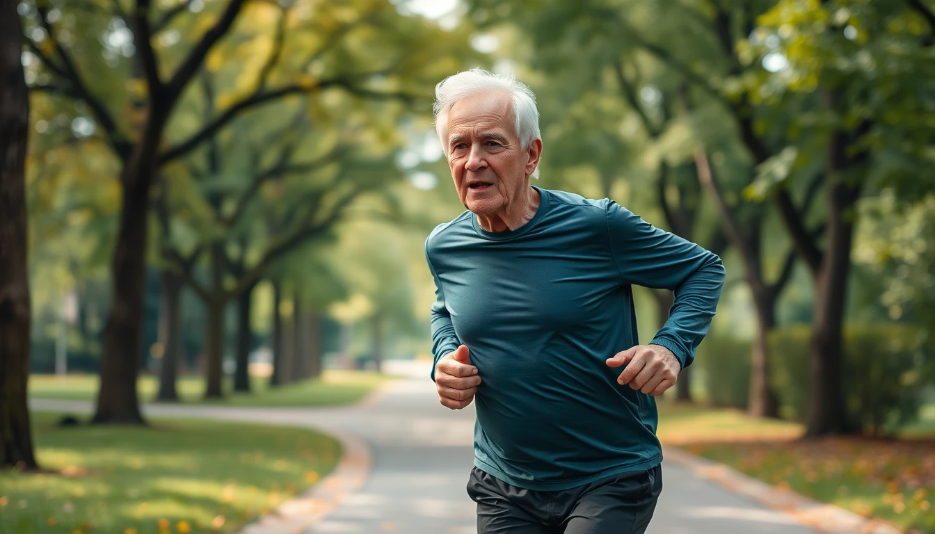 Idoso de 88 anos corre: não há idade para se exercitar